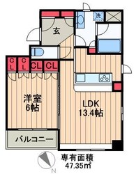 ドゥーエ銀座イーストIIの物件間取画像